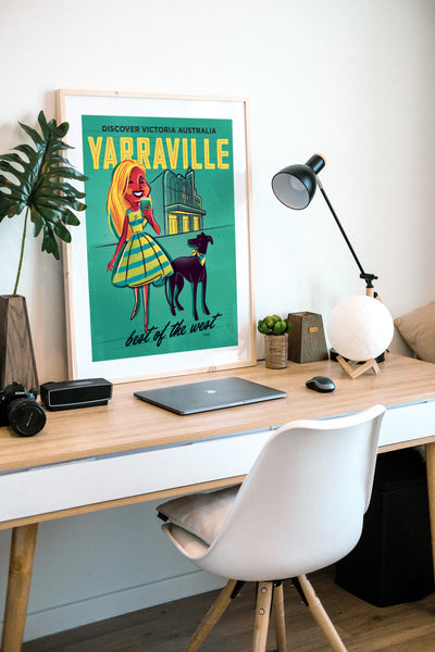 Yarraville Print Teal
