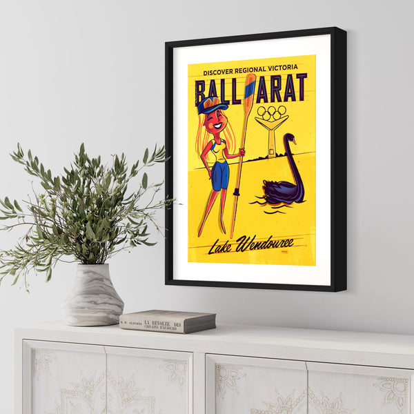 Ballarat Rowing Woman Yellow Blue