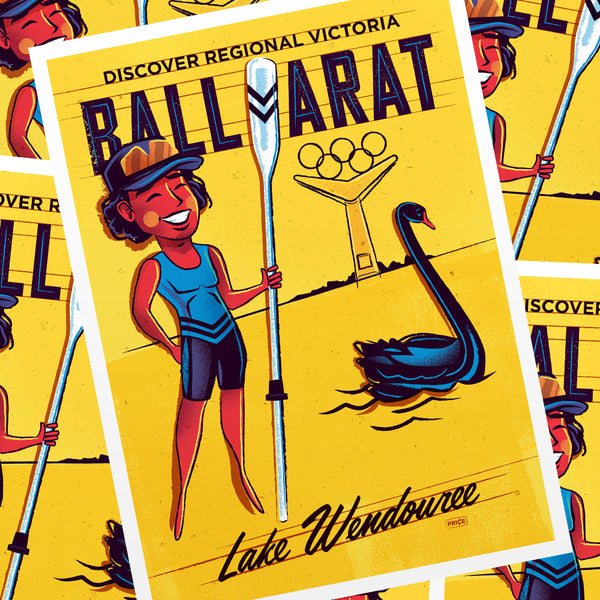 Ballarat Rowing Man Blue Navy Blue