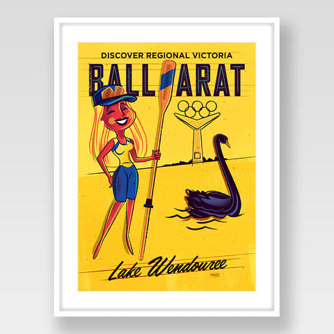 Ballarat Rowing Woman Yellow Blue