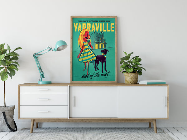 Yarraville Print Teal